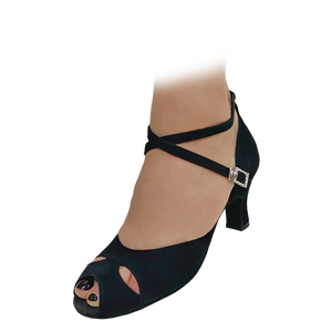 Empress 2.5" Heel Black Suede